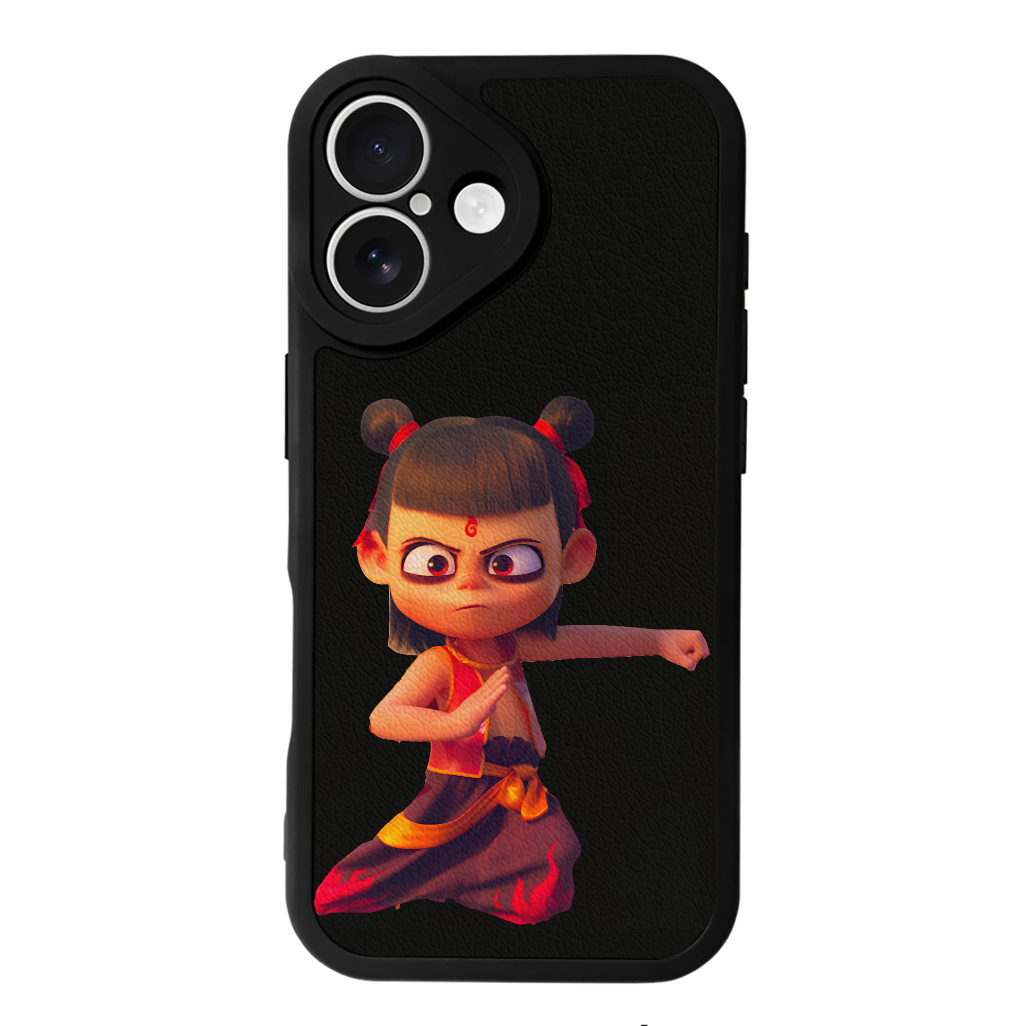 （画像用） Ne Zha 2 ナタ 魔童の大暴れ 【iPhone 16シリーズ対応】シリコンスマホケース（レザー調） 材質：シリコン
